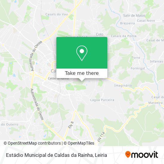 Estádio Municipal de Caldas da Rainha map