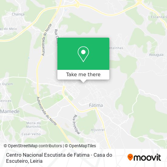 Centro Nacional Escutista de Fatima - Casa do Escuteiro mapa