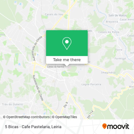 5 Bicas - Cafe Pastelaria mapa