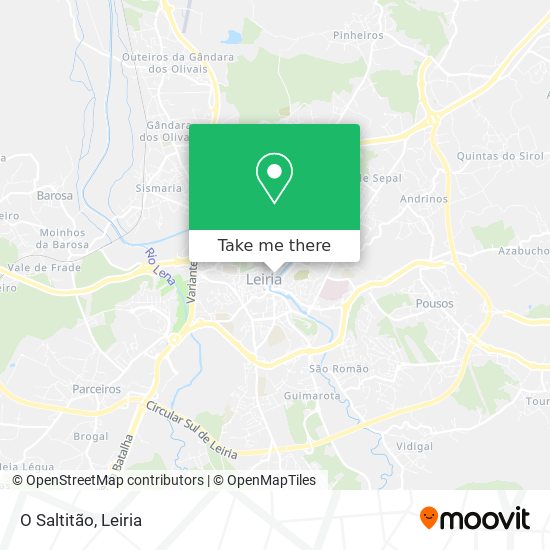 O Saltitão mapa