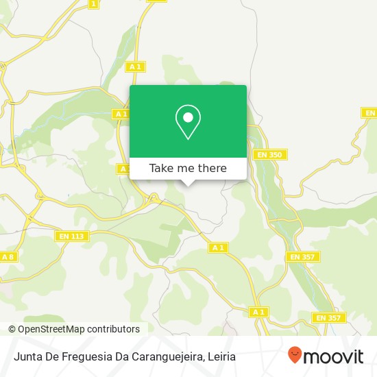Junta De Freguesia Da Caranguejeira mapa