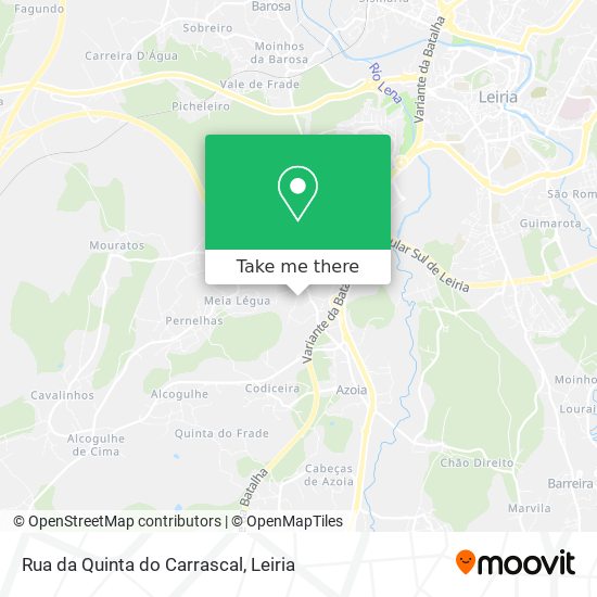 Rua da Quinta do Carrascal map