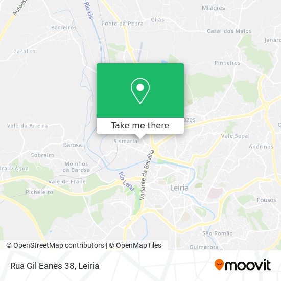 Rua Gil Eanes 38 mapa