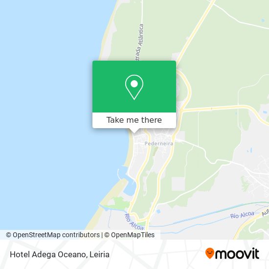 Hotel  Adega Oceano map