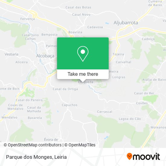 Parque dos Monges map