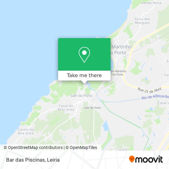 Bar das Piscinas mapa