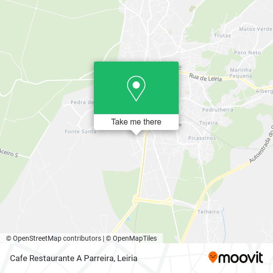 Cafe Restaurante A Parreira map