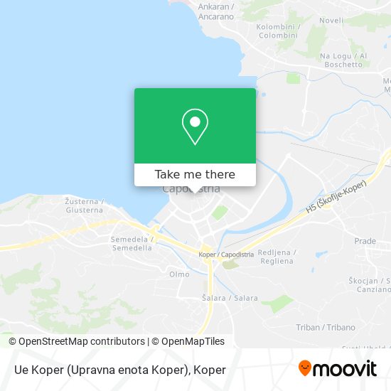 Ue Koper (Upravna enota Koper) map