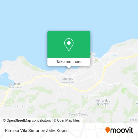 Rimska Vila Simonov Zaliv map