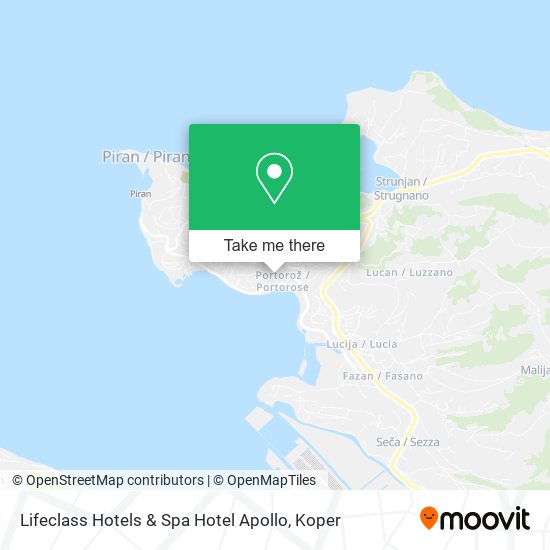 Lifeclass Hotels & Spa Hotel Apollo map