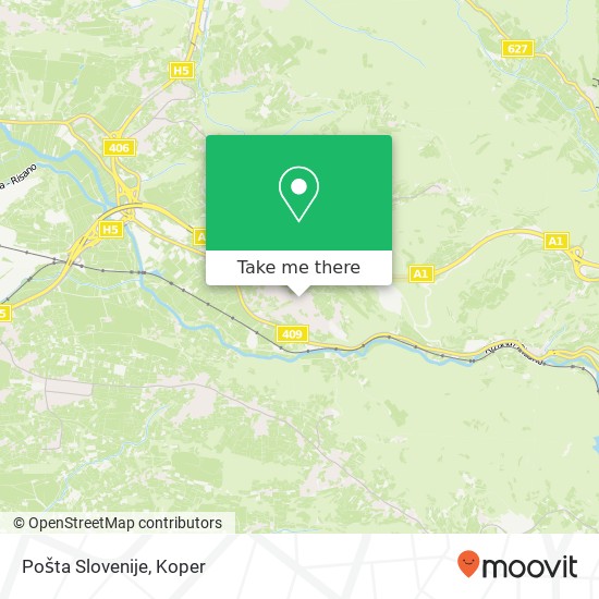 Pošta Slovenije map