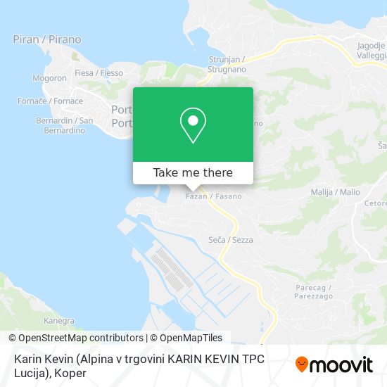 Karin Kevin (Alpina v trgovini KARIN KEVIN TPC Lucija) map