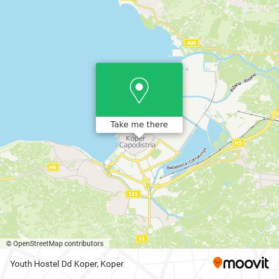 Youth Hostel Dd Koper map