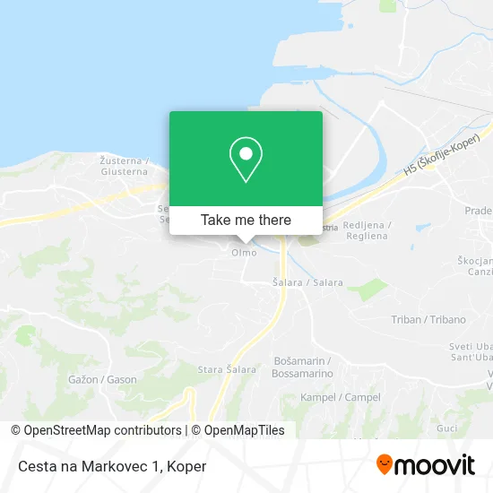 Cesta na Markovec 1 map