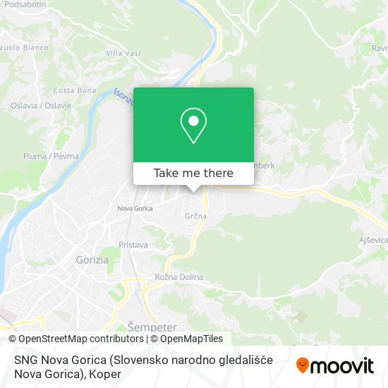 SNG Nova Gorica (Slovensko narodno gledališče Nova Gorica) map