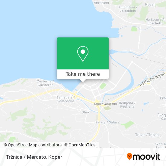 Tržnica / Mercato map
