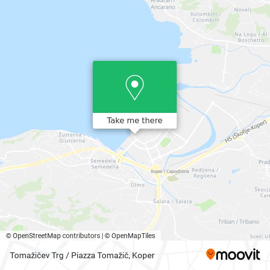 Tomažičev Trg / Piazza Tomažič map