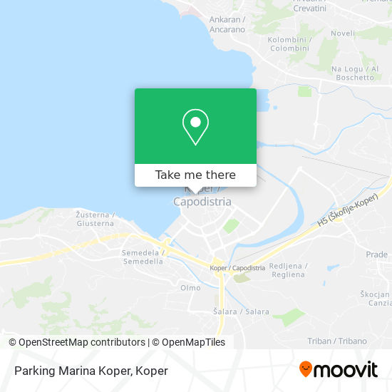 Parking Marina Koper map
