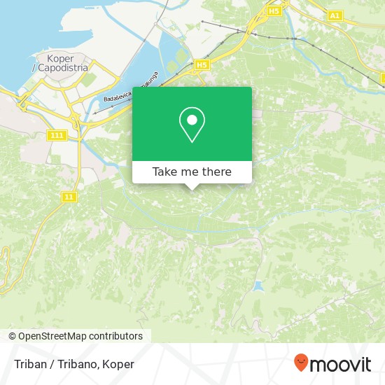 Triban / Tribano map