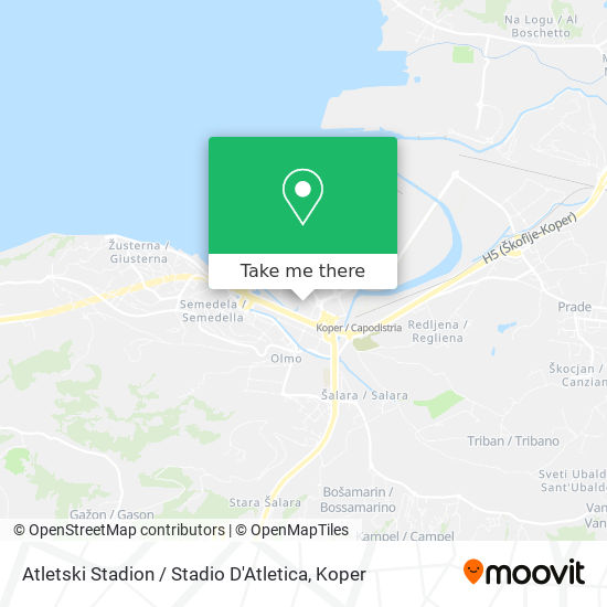 Atletski Stadion / Stadio D'Atletica map