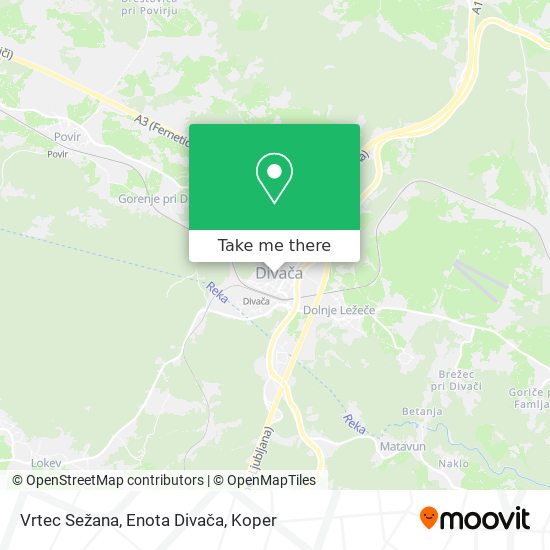 Vrtec Sežana, Enota Divača map