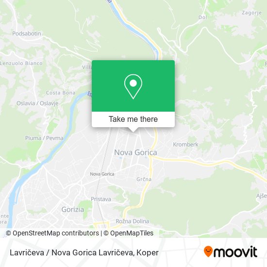 Lavričeva / Nova Gorica Lavričeva map