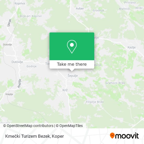 Kmečki Turizem Bezek map