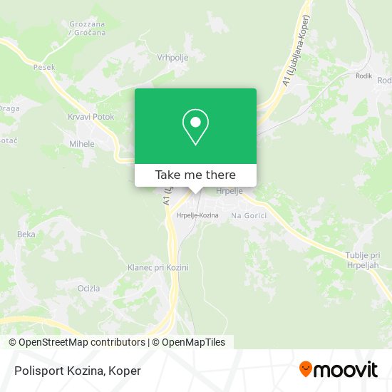 Polisport Kozina map