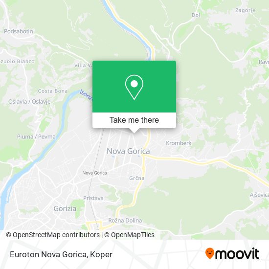 Euroton Nova Gorica map