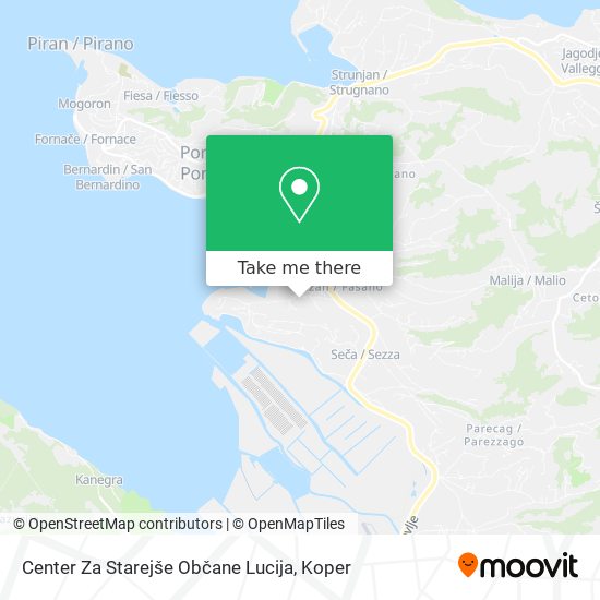 Center Za Starejše Občane Lucija map