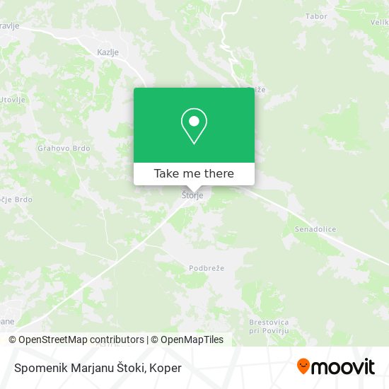 Spomenik Marjanu Štoki map