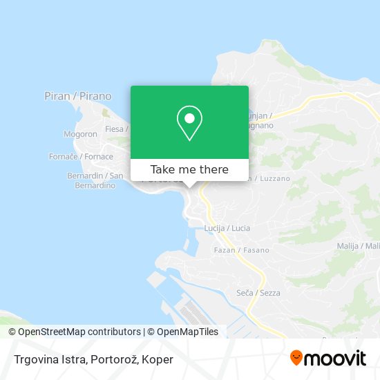 Trgovina Istra, Portorož map
