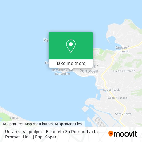Univerza V Ljubljani - Fakulteta Za Pomorstvo In Promet - Uni-Lj Fpp map