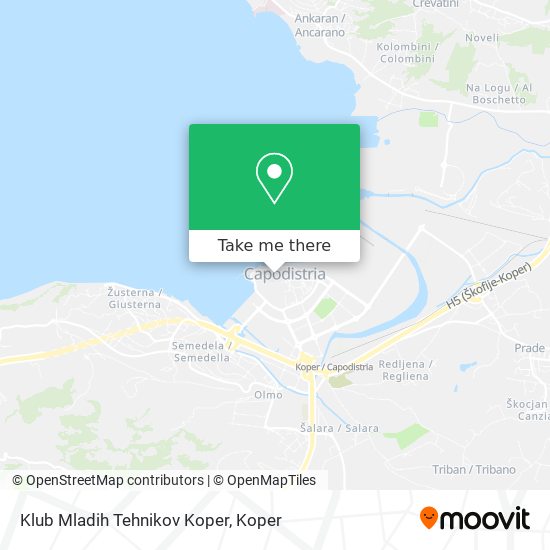 Klub Mladih Tehnikov Koper map