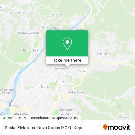 Soške Elektrarne Nova Gorica D.O.O. map