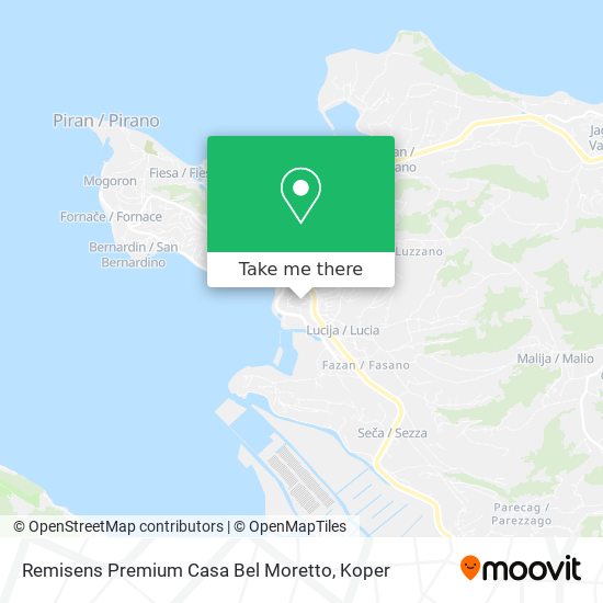 Remisens Premium Casa Bel Moretto map
