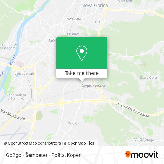 Go2go - Šempeter - Pošta map