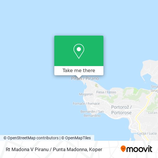 Rt Madona V Piranu / Punta Madonna map