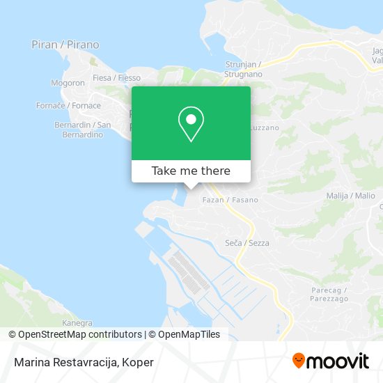 Marina Restavracija map