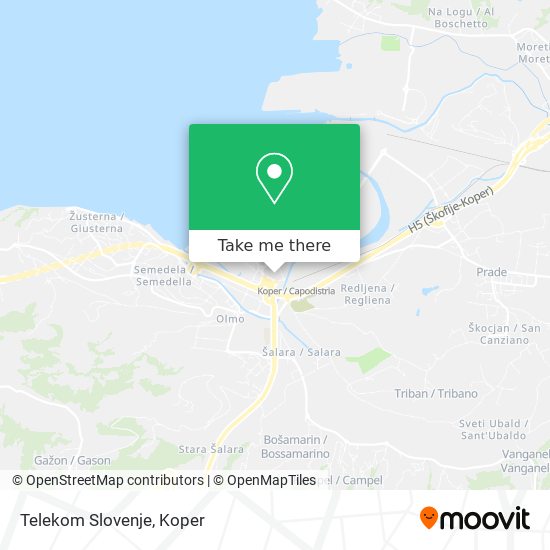 Telekom Slovenje map