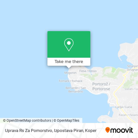 Uprava Rs Za Pomorstvo, Izpostava Piran map