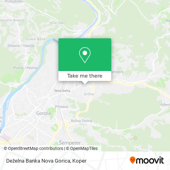 Deželna Banka Nova Gorica map