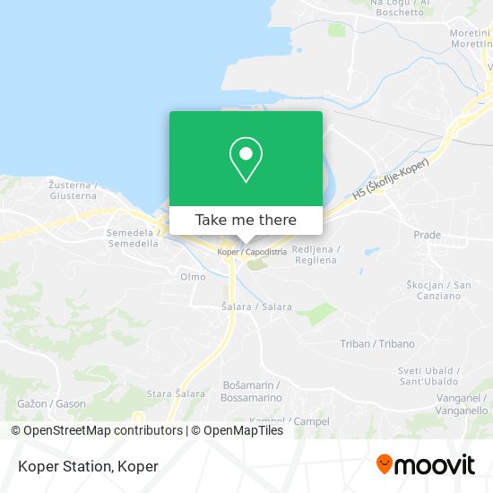 Koper Station map