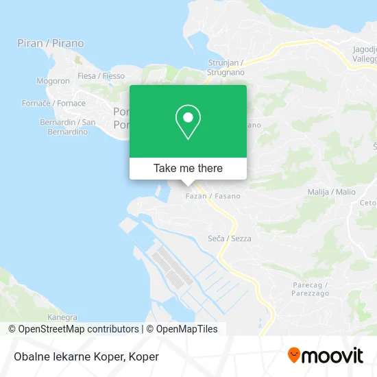 Obalne lekarne Koper map