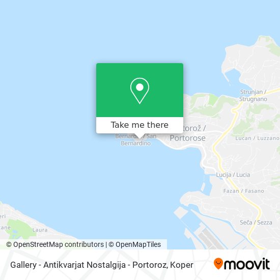 Gallery - Antikvarjat Nostalgija - Portoroz map