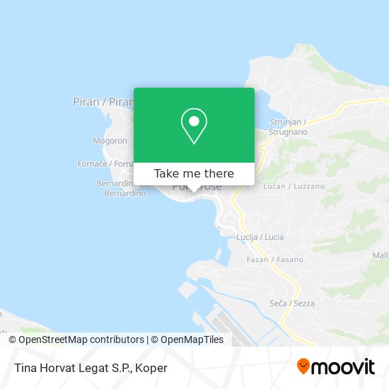 Tina Horvat Legat S.P. map