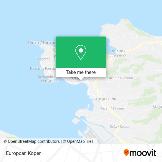 Europcar map