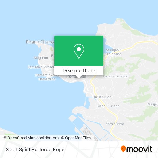Sport Spirit Portorož map