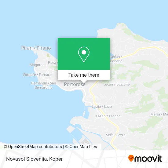 Novasol Slovenija map