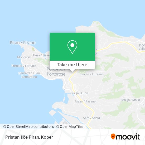Pristanišče Piran map